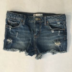 RSQ Cabo Denim Short with ripped cutoffs